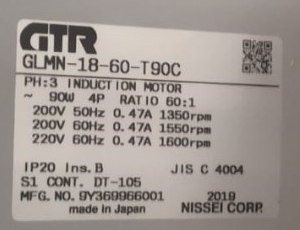  日本株（zhū）式會社日精減速機​GLMN-18-60-T90C附刹...