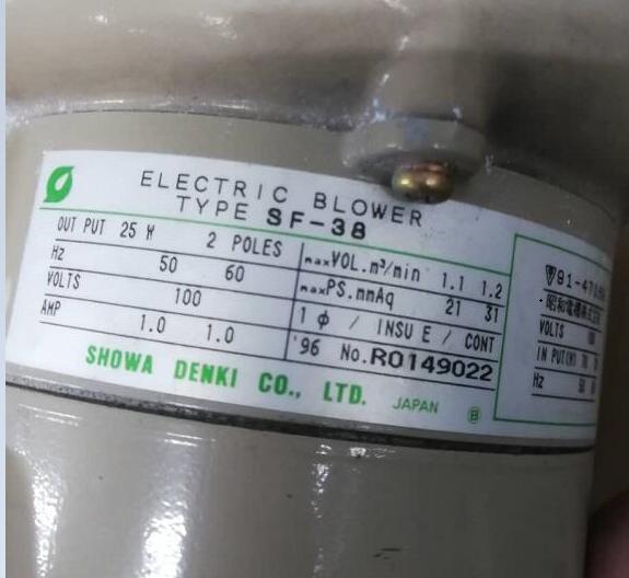 日本昭和風機型號SF-38-L3A3單相電壓100V