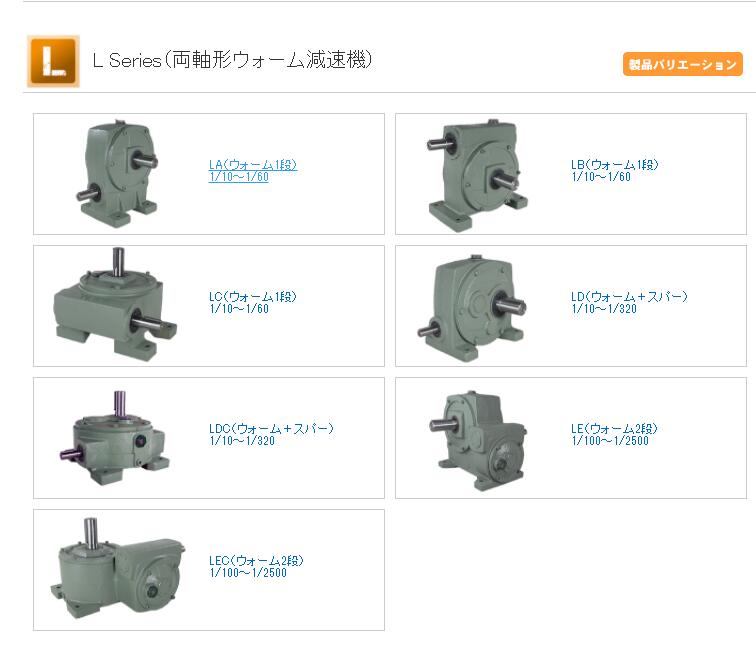 日本AOKI 青（qīng）木減速（sù）機型號 LDC6-30 軸配置：標準型