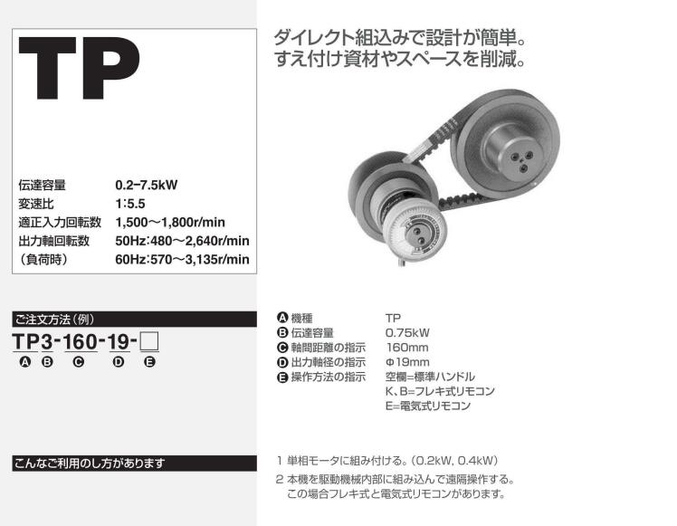 日本Sakai酒井無（wú）極變速器（qì）型號TP1-175-14