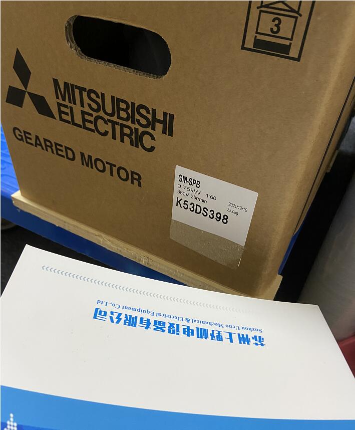 日本三菱減速馬達型號GM-SPB-0.75KW-4P-1/6...
