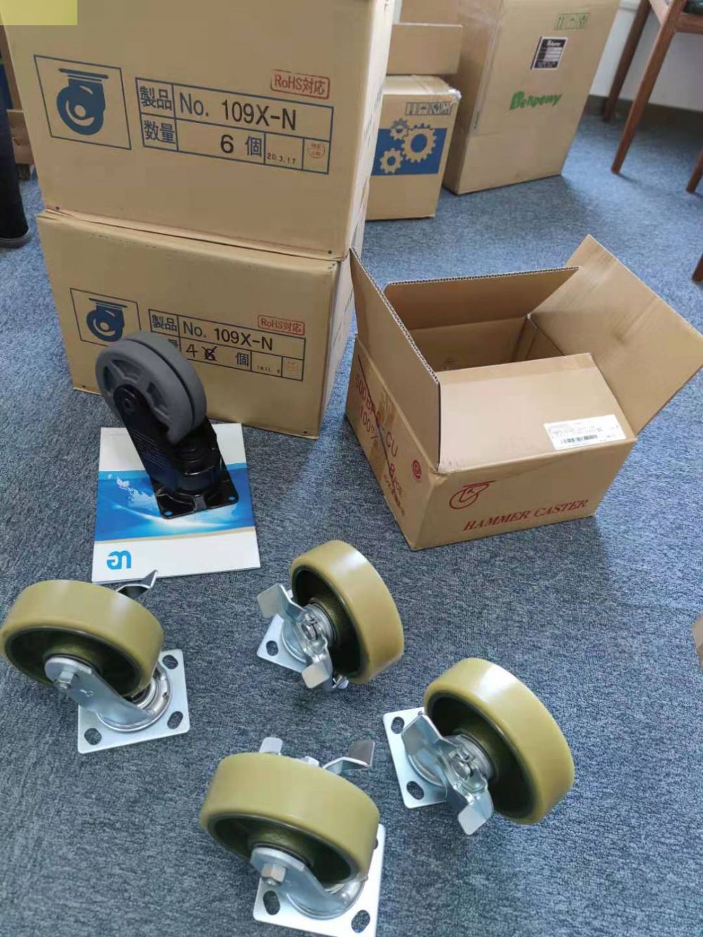 低地（dì）板式重負荷 日本hammer哈瑪錘牌腳輪560S-NRB...