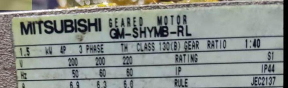 日本MITSUBISHI三（sān）菱減速機型號： GM-SHYPMB...