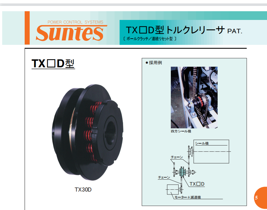 日本Suntes三陽扭矩限製器型號：TX30E-H-01G ...